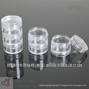 SF004 Transparent stackable cream jar